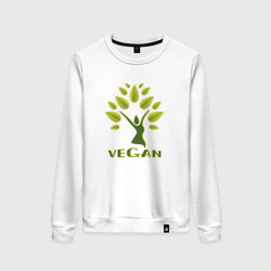 Женский свитшот хлопок Vegan tree