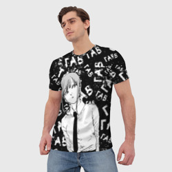 Мужская футболка 3D Макима: гав-гав - фото 2