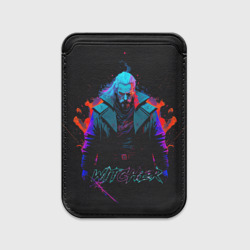 Картхолдер Magsafe магнитный Witcher in neon style