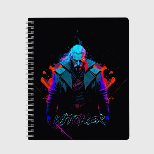Тетрадь Witcher in neon style