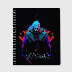Тетрадь Witcher in neon style