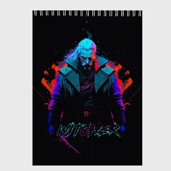 Скетчбук Witcher in neon style
