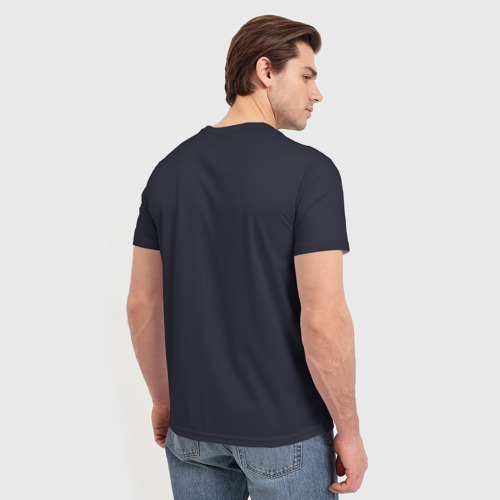 Мужская футболка 3D с принтом Новогодний оберег, вид сзади #2