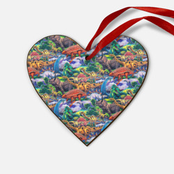 Деревянная игрушка Сердце Dinosaur pasture