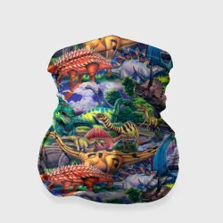 Бандана-труба 3D Dinosaur pasture