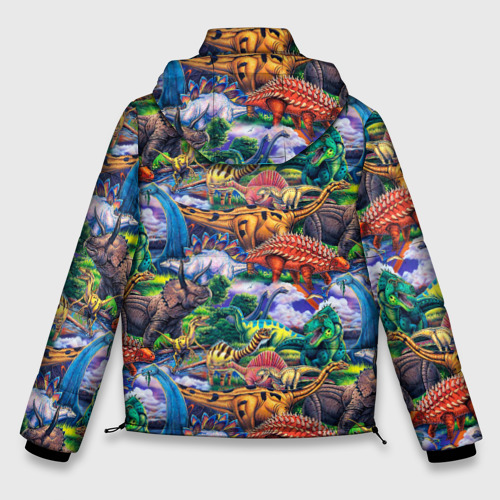 Мужская зимняя куртка 3D Dinosaur pasture, цвет черный - фото 2