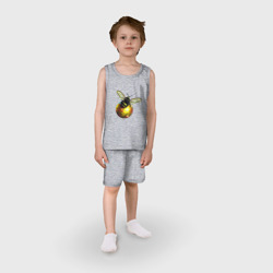 Детская пижама с шортами хлопок Пчелка на шаре - фото 2