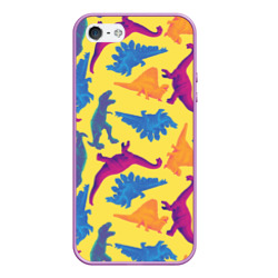 Чехол для iPhone 5/5S матовый Dinosaur toys