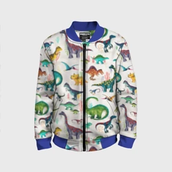 Детский бомбер 3D Painted dinosaurs
