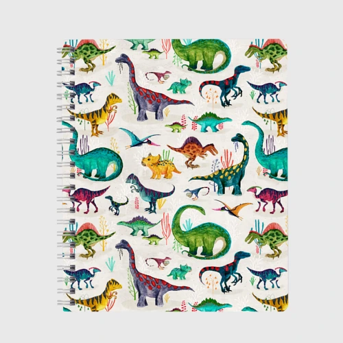 Тетрадь Painted dinosaurs
