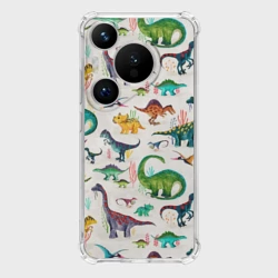 Чехол для Huawei Pura 70 Painted dinosaurs