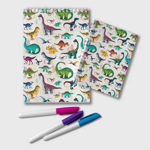 Блокнот Painted dinosaurs