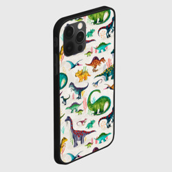Чехол для iPhone 12 Pro Painted dinosaurs - фото 2