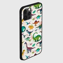Чехол для iPhone 12 Pro Max Painted dinosaurs - фото 2