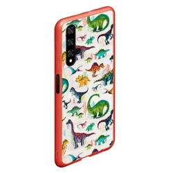 Чехол для Honor 20 Painted dinosaurs - фото 2