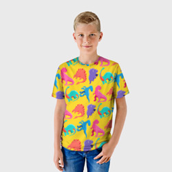 Детская футболка 3D Coloured dinosaur - фото 2