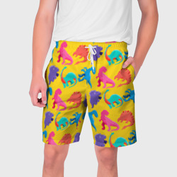 Мужские шорты 3D Coloured dinosaur