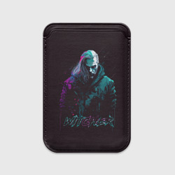 Картхолдер Magsafe магнитный Ведьмак в неоновом стиле
