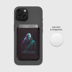 Картхолдер Magsafe магнитный Ведьмак в неоновом стиле - фото 2