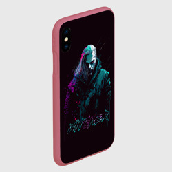 Чехол для iPhone XS Max матовый Ведьмак в неоновом стиле - фото 2