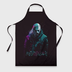 Фартук 3D Ведьмак в неоновом стиле