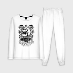 Череп анархия – Женская пижама с лонгсливом хлопок с принтом купить