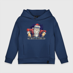 Детское худи Oversize хлопок Санта диджей
