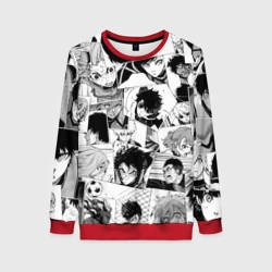 Женский свитшот 3D Blue Lock Pattern