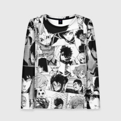 Женский лонгслив 3D Blue Lock Pattern