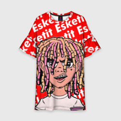 Детское платье 3D Рэпер Lil Pump логотип Esketit