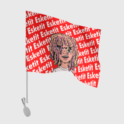 Флаг для автомобиля Рэпер Lil Pump логотип Esketit