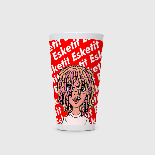 Кружка Латте Рэпер Lil Pump логотип Esketit - фото 2