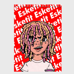 Скетчбук Рэпер Lil Pump логотип Esketit