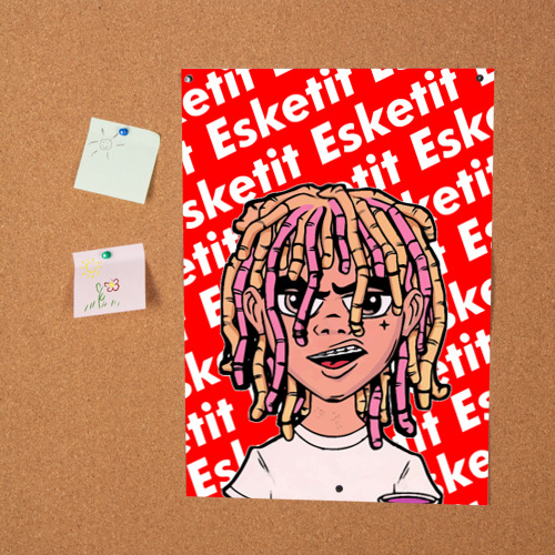 Постер Рэпер Lil Pump логотип Esketit - фото 2