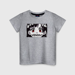 Детская футболка хлопок Wednesday art anime