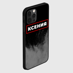 Чехол для iPhone 12 Pro Ксения - в красной рамке на темном - фото 2
