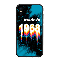 Чехол для iPhone XS Max матовый Made in 1968: liquid art