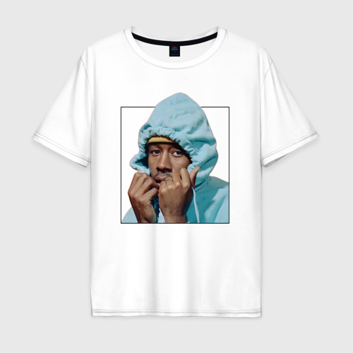 Мужская футболка оверсайз из хлопка с принтом Tyler The Creator Hip-Hop, вид спереди №1