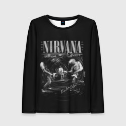 Женский лонгслив 3D Nirvana live