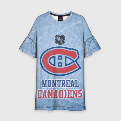 Детское платье 3D с принтом Montreal Canadiens - NHL, вид спереди #2