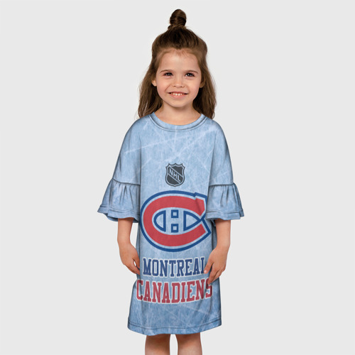 Детское платье 3D с принтом Montreal Canadiens - NHL, вид сбоку #3