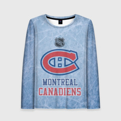 Женский лонгслив 3D Montreal Canadiens - NHL