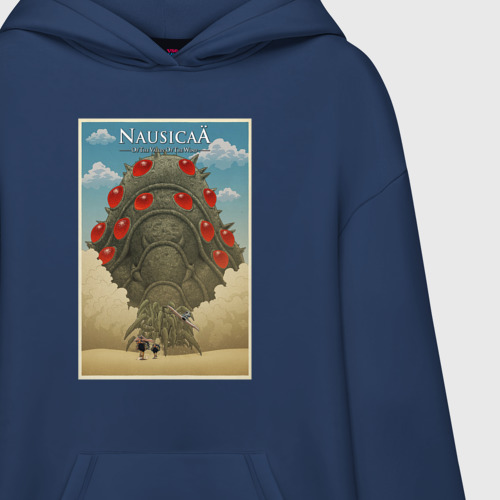 Худи SuperOversize хлопок Nausicaa poster, цвет темно-синий - фото 3