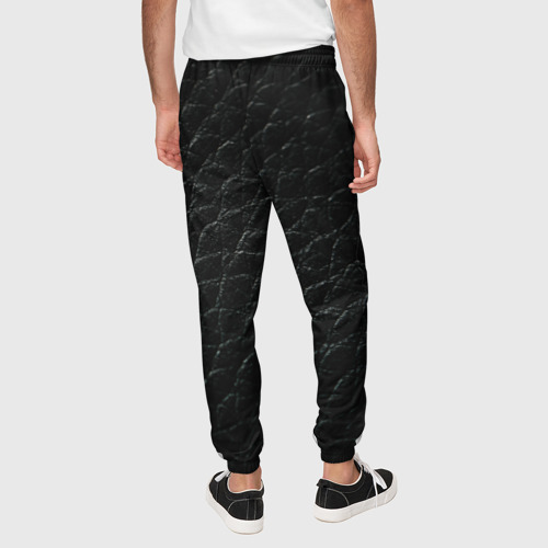 Мужские брюки 3D Кожа в черном цвете, цвет 3D печать - фото 5
