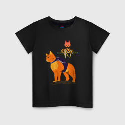 Детская футболка хлопок Stray - cat logo