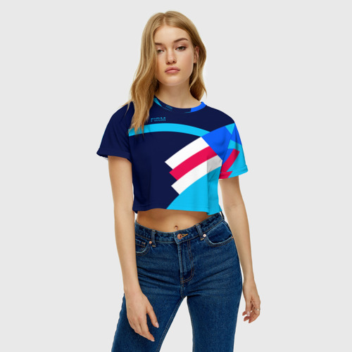 Женская футболка Crop-top 3D Как из девяностых firm, цвет 3D печать - фото 3