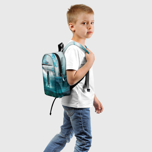 Детский рюкзак 3D с принтом Биошoк, вид сзади #1