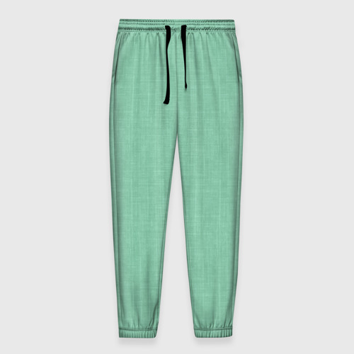 Мужские брюки 3D Нежно зеленый в елочку, цвет 3D печать