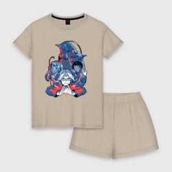 Женская пижама с шортиками хлопок Fullmetal alchemist team