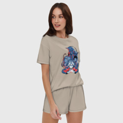 Женская пижама с шортиками хлопок Fullmetal alchemist team - фото 2